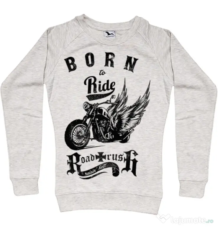 Bluza ADLER dama Born to ride Migdala melanj