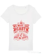 Tricou STANLEY STELLA dama Cast no anchor Alb