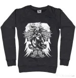 Bluza ADLER dama Ghost rider Negru melanj