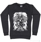 Bluza ADLER dama Ghost rider Negru melanj
