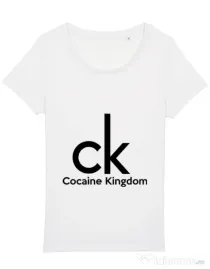 Tricou STANLEY STELLA dama Cocaine kingdom Alb