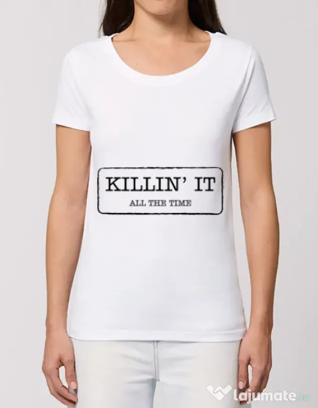 Tricou STANLEY STELLA dama Killin it Alb