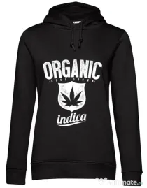 Hoodie dama cu gluga Indica Negru