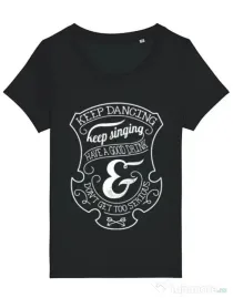 Tricou STANLEY STELLA dama Keep dancing Negru
