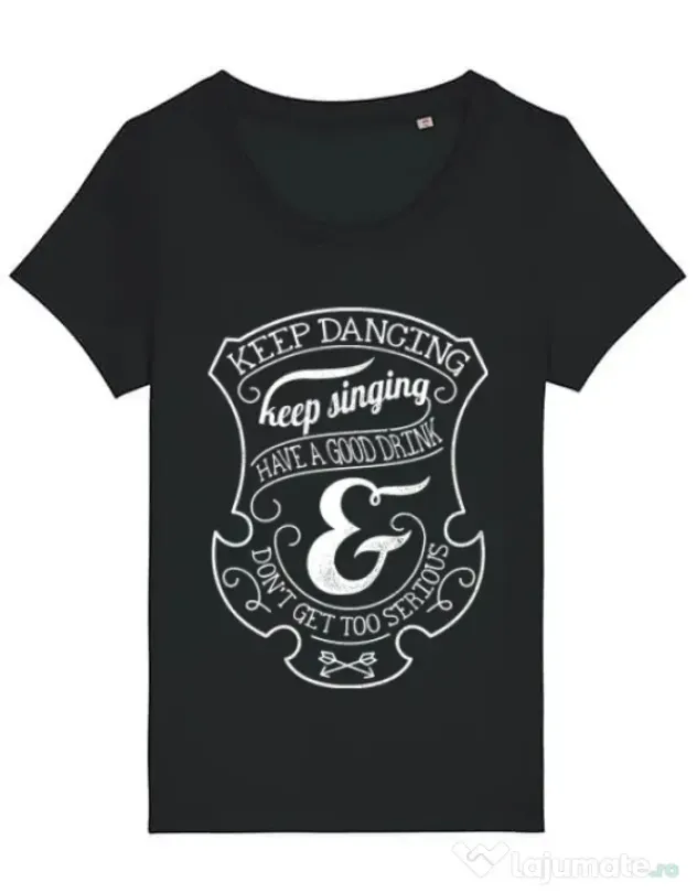 Tricou STANLEY STELLA dama Keep dancing Negru