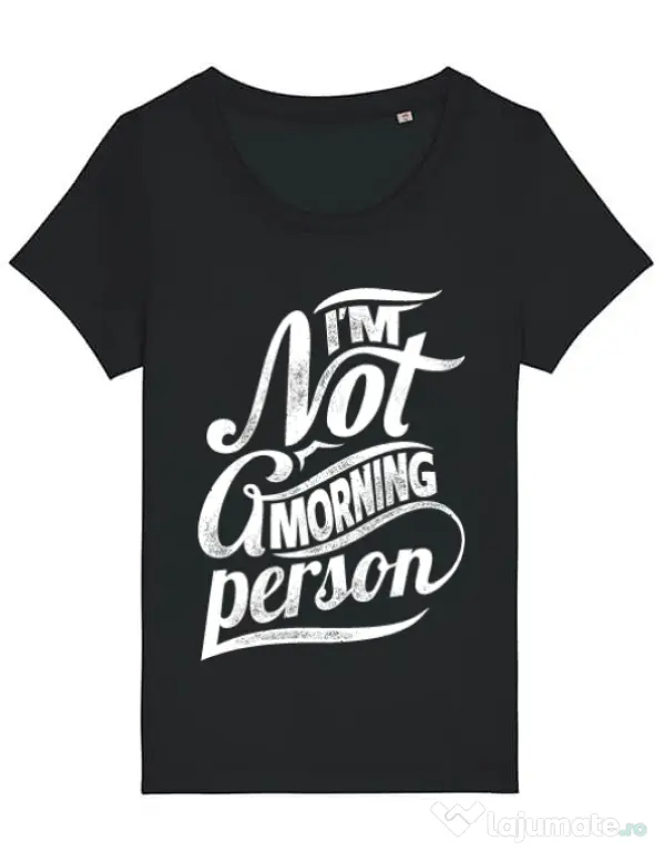 Tricou STANLEY STELLA dama Not a morning person Negru