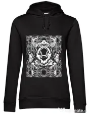 Hoodie dama cu gluga Viking rage Negru
