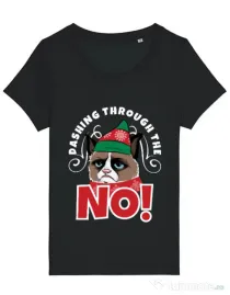 Tricou STANLEY STELLA dama Dashing through the no Negru