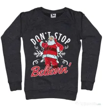 Bluza ADLER dama Dont stop believin Negru melanj