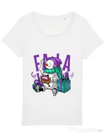 Tricou STANLEY STELLA dama Christmas Carol Alb