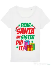 Tricou STANLEY STELLA dama My sister did it Alb