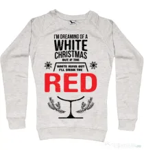 Bluza ADLER dama White Christmas Migdala melanj