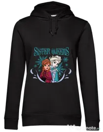 Hoodie dama cu gluga Sister Queens Negru