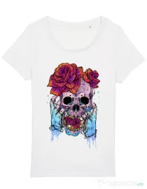 Tricou STANLEY STELLA dama Hand skull Alb