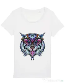 Tricou STANLEY STELLA dama Tiger buterfly Alb