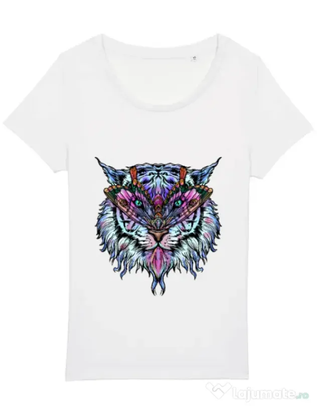 Tricou STANLEY STELLA dama Tiger buterfly Alb