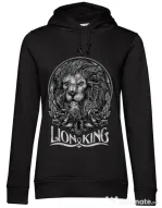 Hoodie dama cu gluga Lion king Negru