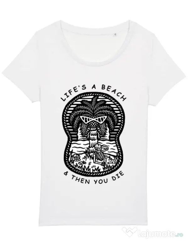 Tricou STANLEY STELLA dama Sunset chill Alb