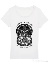 Tricou STANLEY STELLA dama Sunset chill Alb