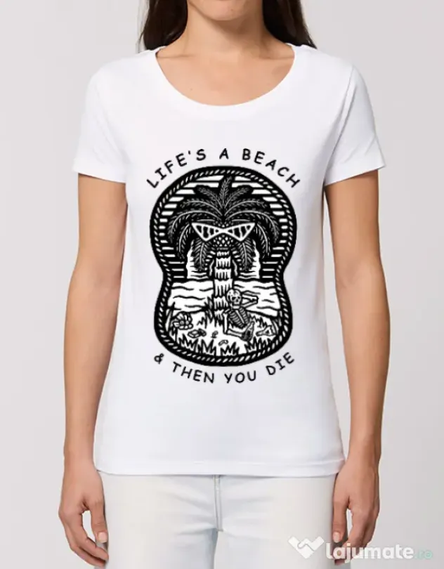 Tricou STANLEY STELLA dama Sunset chill Alb