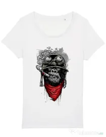 Tricou STANLEY STELLA dama Ape of duty Alb