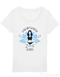 Tricou STANLEY STELLA dama Go inside Alb