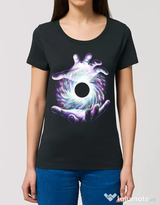 Tricou STANLEY STELLA dama A hole in my hand Negru