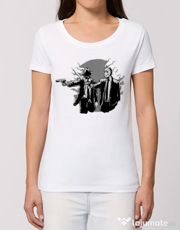 Tricou STANLEY STELLA dama Pulp killer Alb
