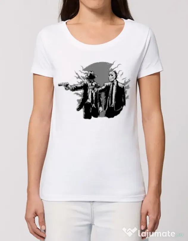 Tricou STANLEY STELLA dama Pulp killer Alb