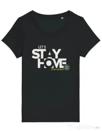 Tricou STANLEY STELLA dama Stay home Negru