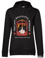 Hoodie dama cu gluga The last message Negru