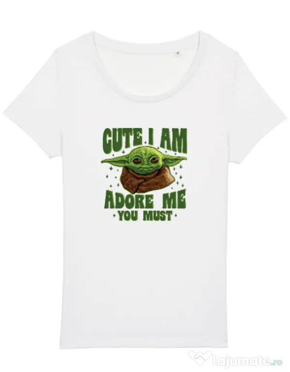 Tricou STANLEY STELLA dama Cute I am Alb