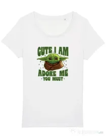 Tricou STANLEY STELLA dama Cute I am Alb