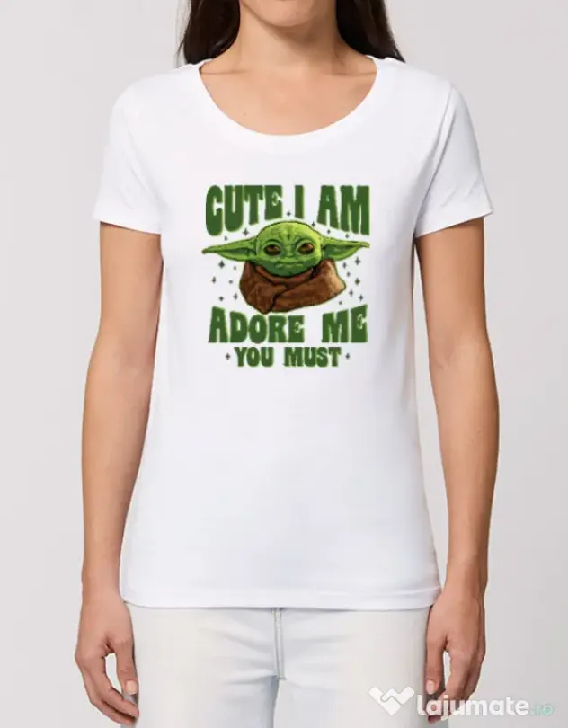 Tricou STANLEY STELLA dama Cute I am Alb