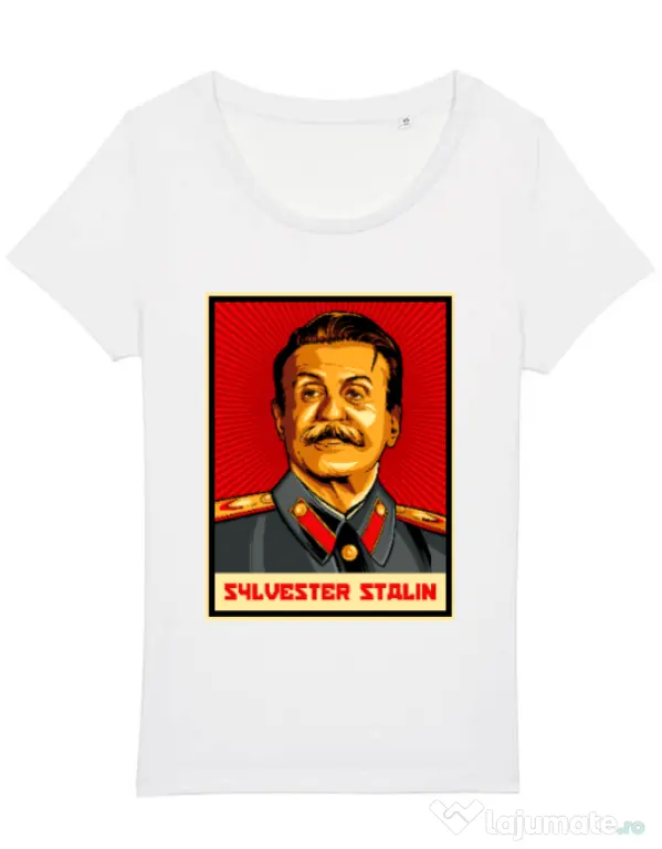 Tricou STANLEY STELLA dama Sylvester Stalin Alb