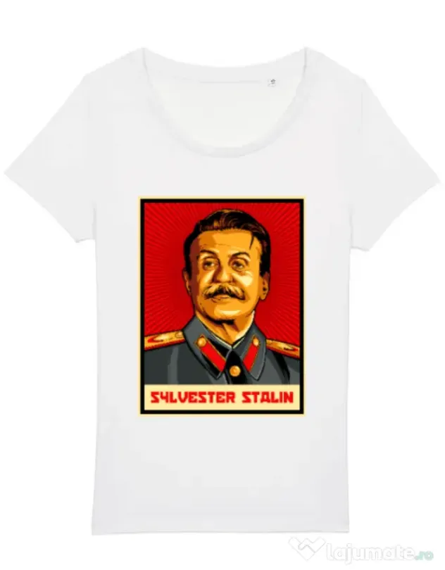 Tricou STANLEY STELLA dama Sylvester Stalin Alb