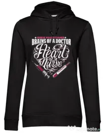 Hoodie dama cu gluga Nurse practicioner Negru