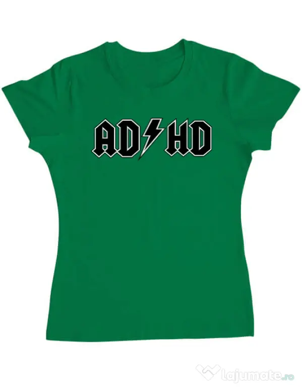 Tricou ADLER dama ADHD Verde mediu