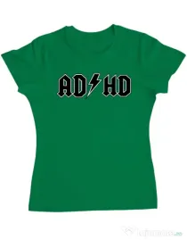 Tricou ADLER dama ADHD Verde mediu