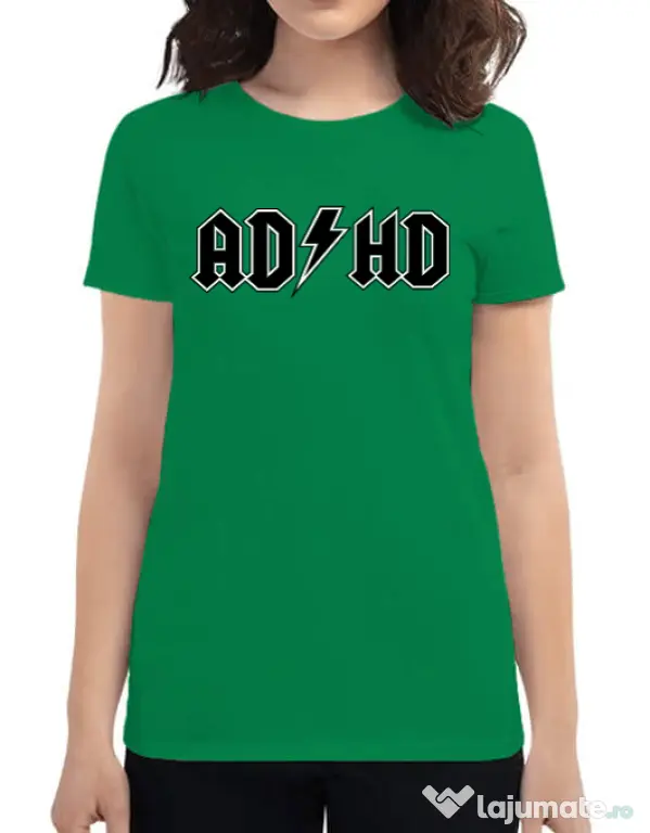 Tricou ADLER dama ADHD Verde mediu
