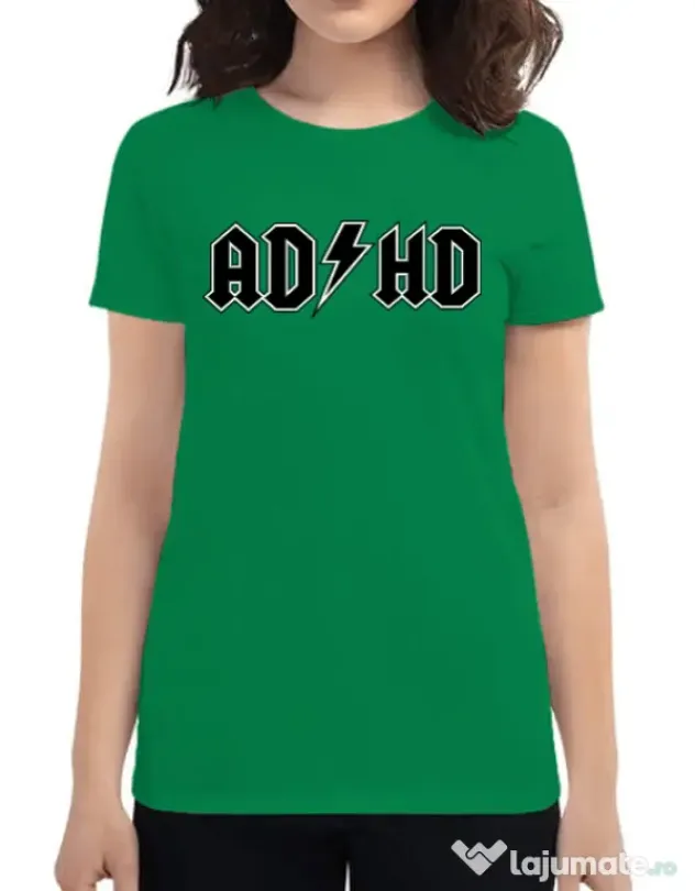 Tricou ADLER dama ADHD Verde mediu