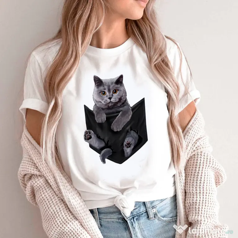 Tricou STANLEY STELLA dama British Grey Cat