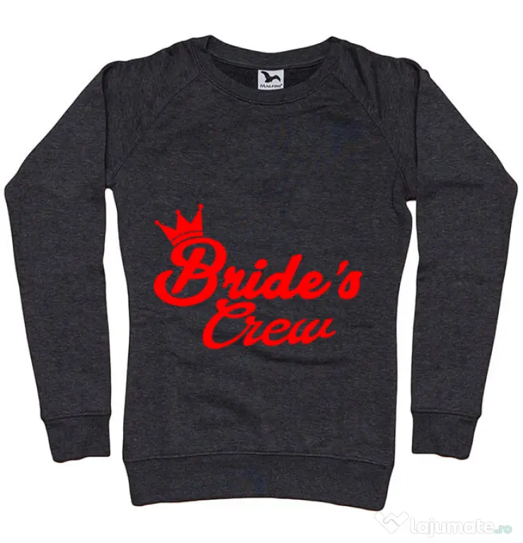 Bluza Petrecerea burlacitelor ADLER Brides crew Negru melanj