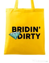 Sacosa personalizata Mireasa Bridin dirty Galben