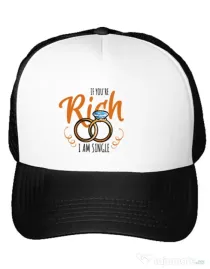 Sapca personalizata Burlacite If you are rich Alb