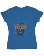 Tricou Burlacite ADLER If you are rich Albastru azuriu
