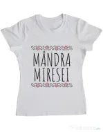 Tricou Burlacite ADLER Mandra miresei Alb