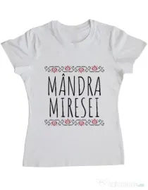 Tricou Burlacite ADLER Mandra miresei Alb
