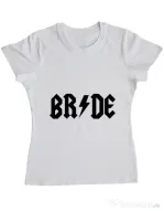 Tricou Mireasa ADLER Bride ACDC Alb