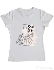Tricou Mireasa ADLER Bride to be Alb